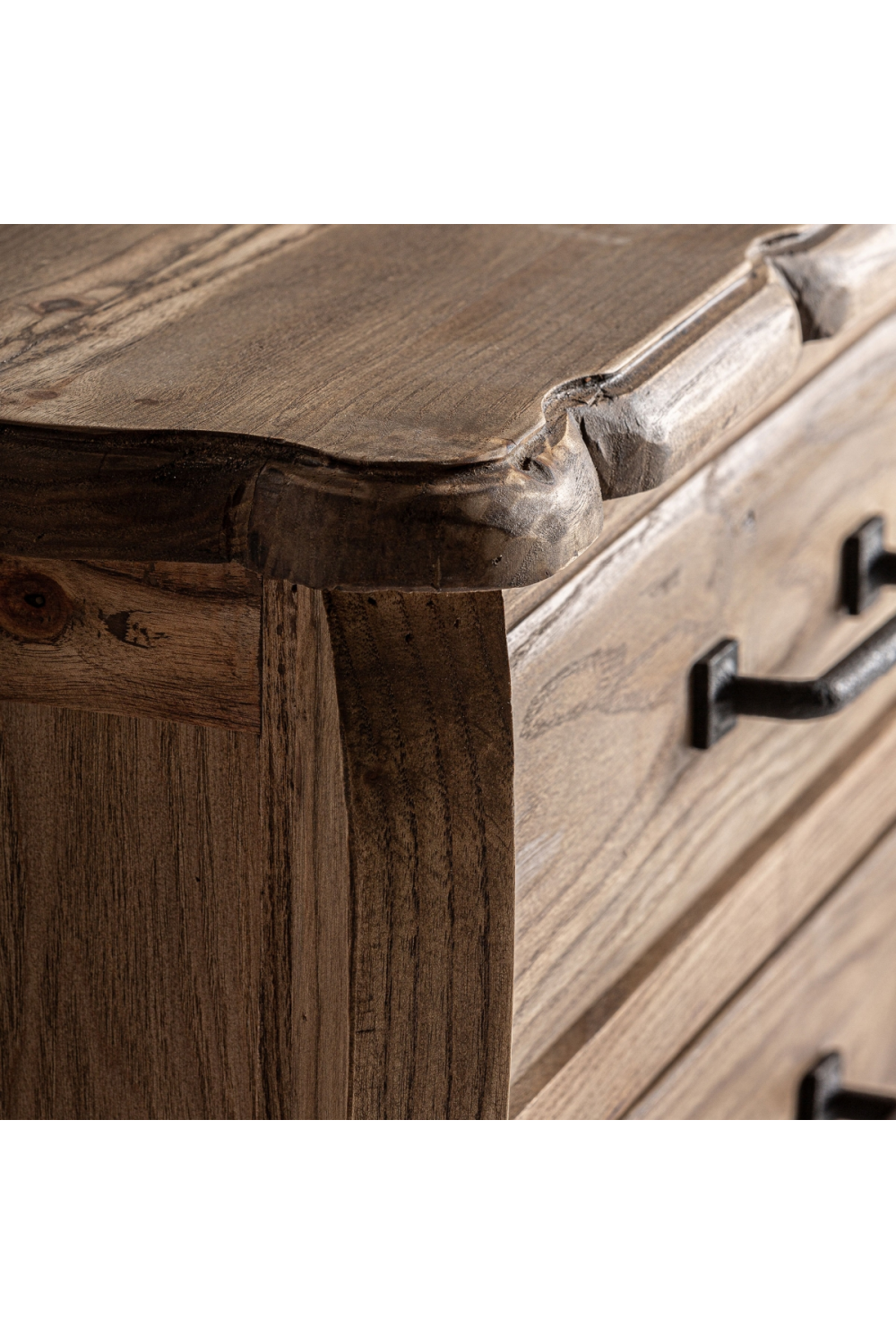 3-Drawer Elm Bedside Table | Vical Home Brixton | Oroa.com