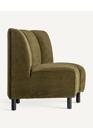 Green Velvet Corner Sofa | Vical Home Shul | Oroa.com