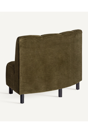 Green Velvet Corner Sofa | Vical Home Shul | Oroa.com