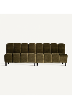Green Velvet Corner Sofa | Vical Home Shul | Oroa.com