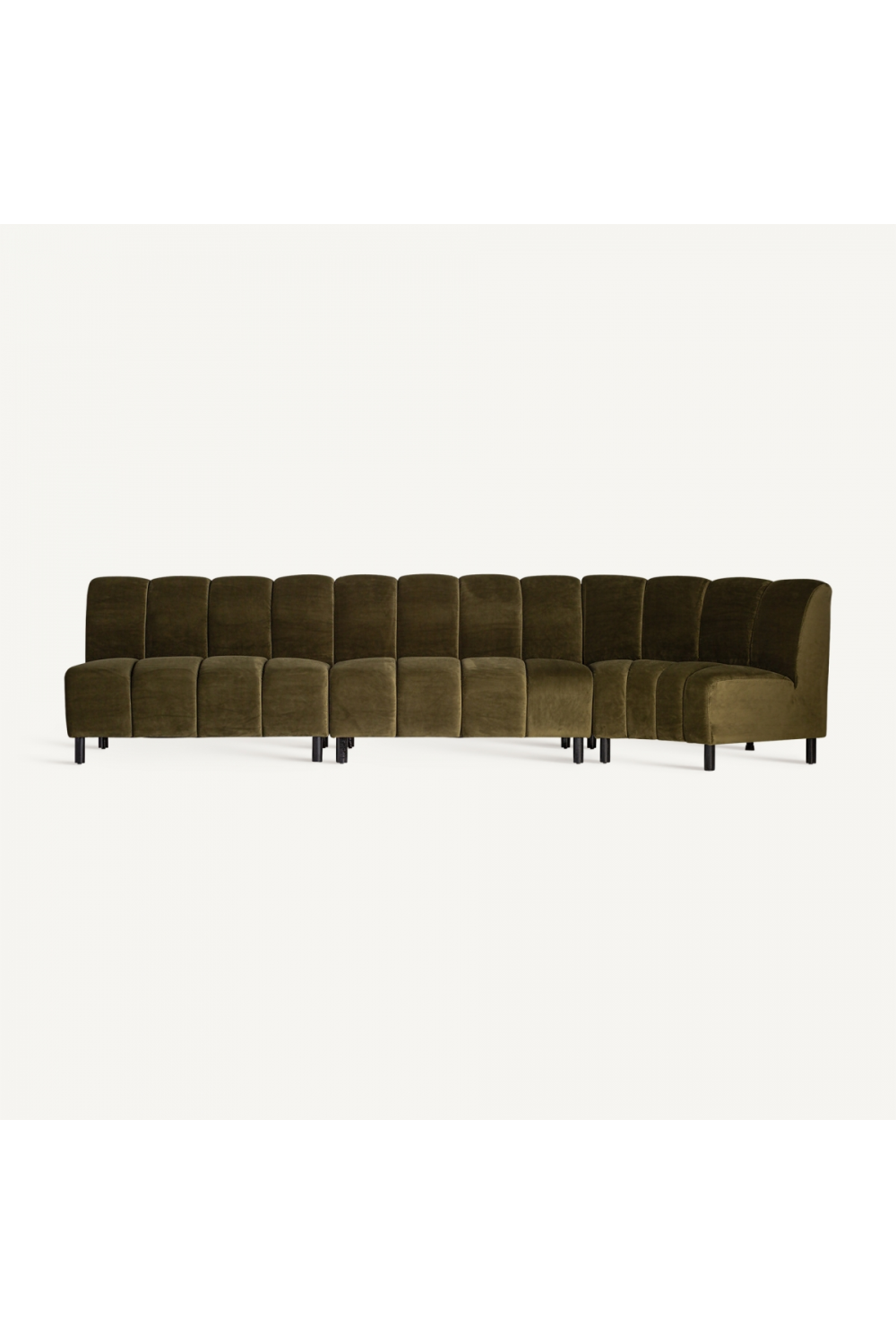 Green Velvet Corner Sofa | Vical Home Shul | Oroa.com