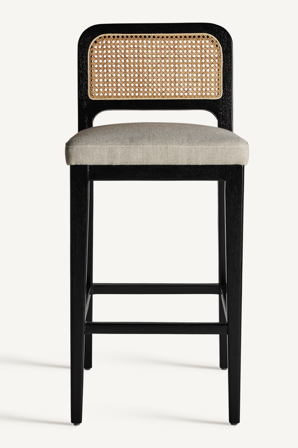 Black Rubber Wood Barstool | Vical Home Madison | Oroa.com