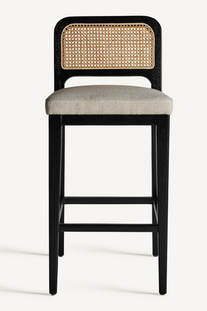 Black Rubber Wood Barstool | Vical Home Madison | Oroa.com
