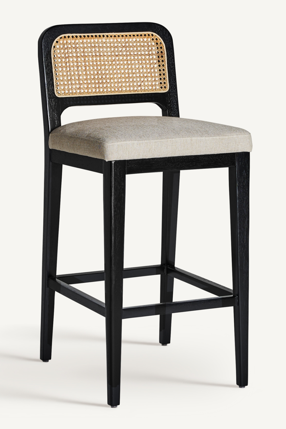 Black Rubber Wood Barstool | Vical Home Madison | Oroa.com