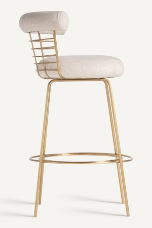 Brass Framed Counter Stool | Vical Home Tresivio | Oroa.com
