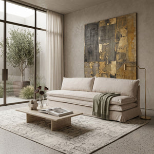   Off-White Covered Sofa | Oroa.com