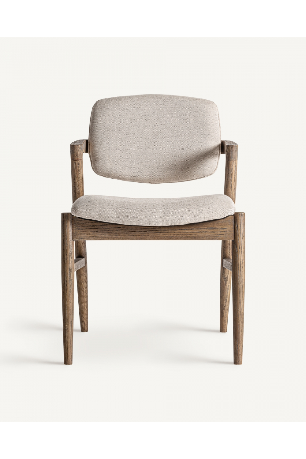 Ash Wood Beige Accent Chair | Vical Home Polch | Oroa.com