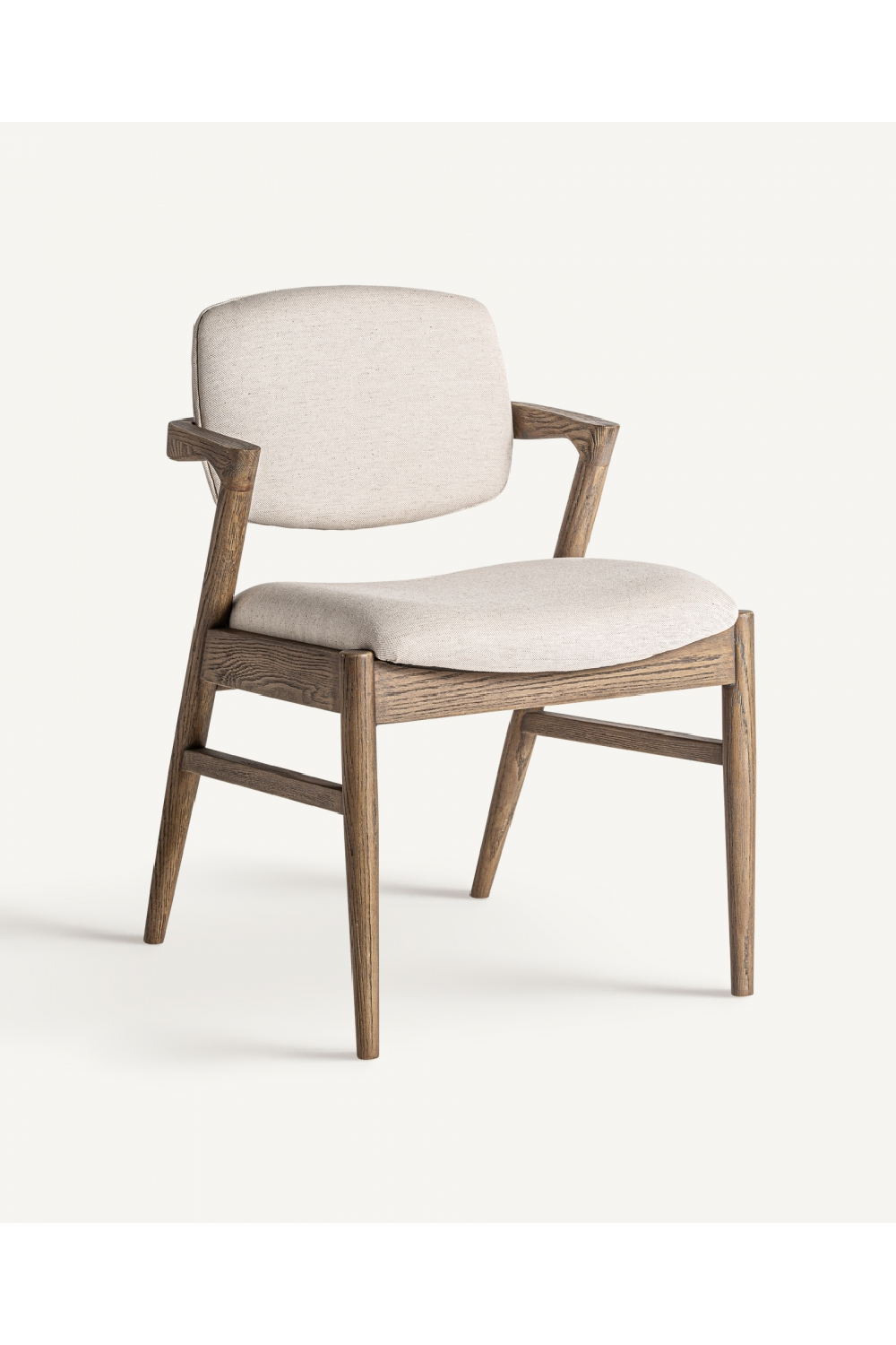 Ash Wood Beige Accent Chair | Vical Home Polch | Oroa.com