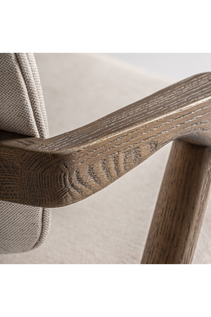 Ash Wood Beige Accent Chair | Vical Home Polch | Oroa.com