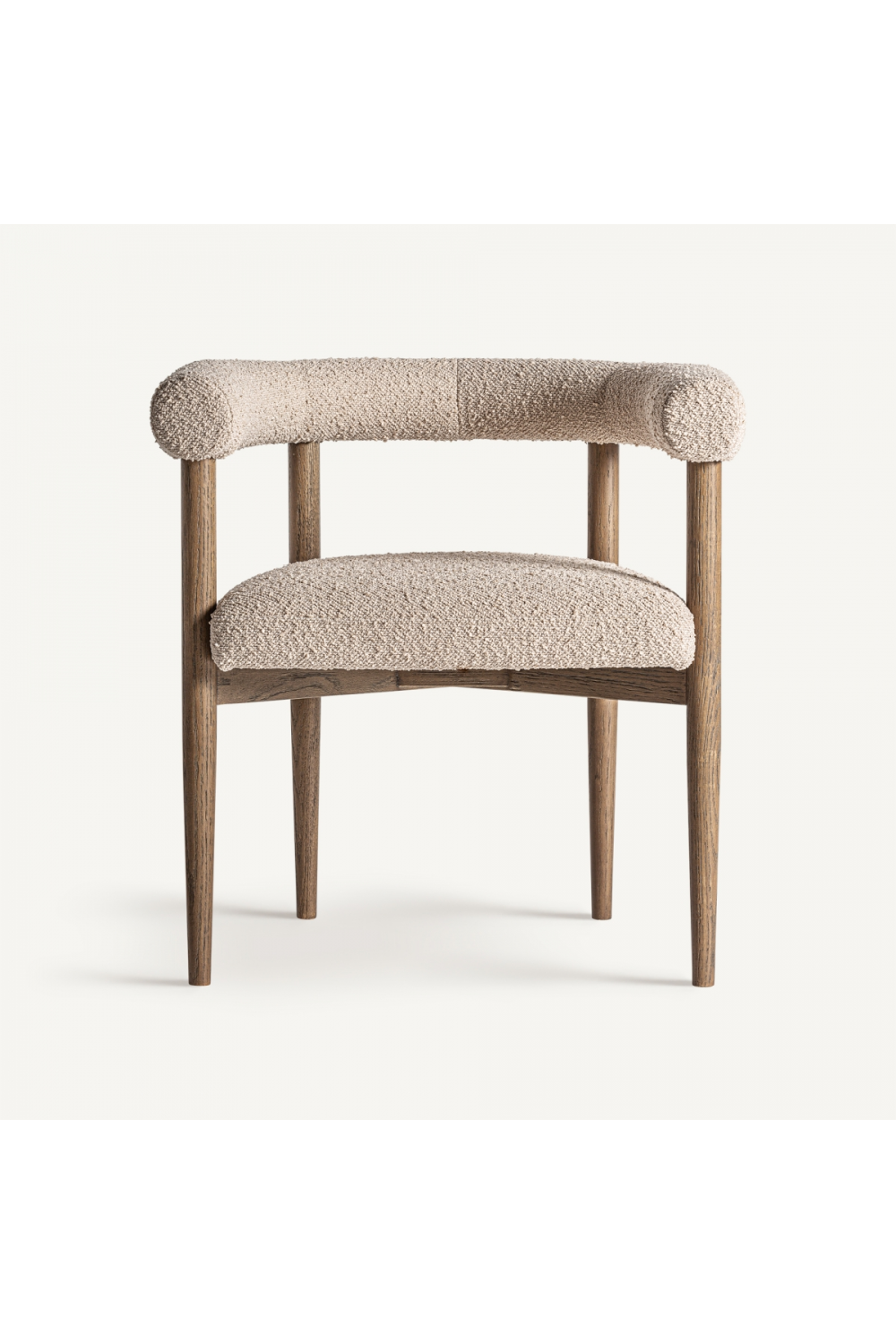 Ash Framed Curve Accent Chair | Vical Home Bullay | Oroa.com