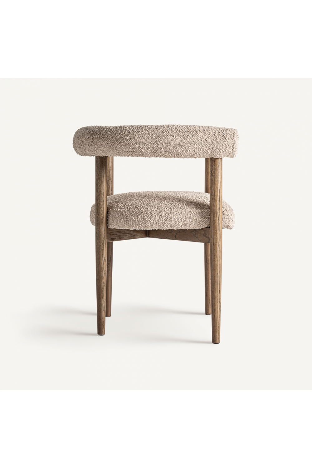 Ash Framed Curve Accent Chair | Vical Home Bullay | Oroa.com