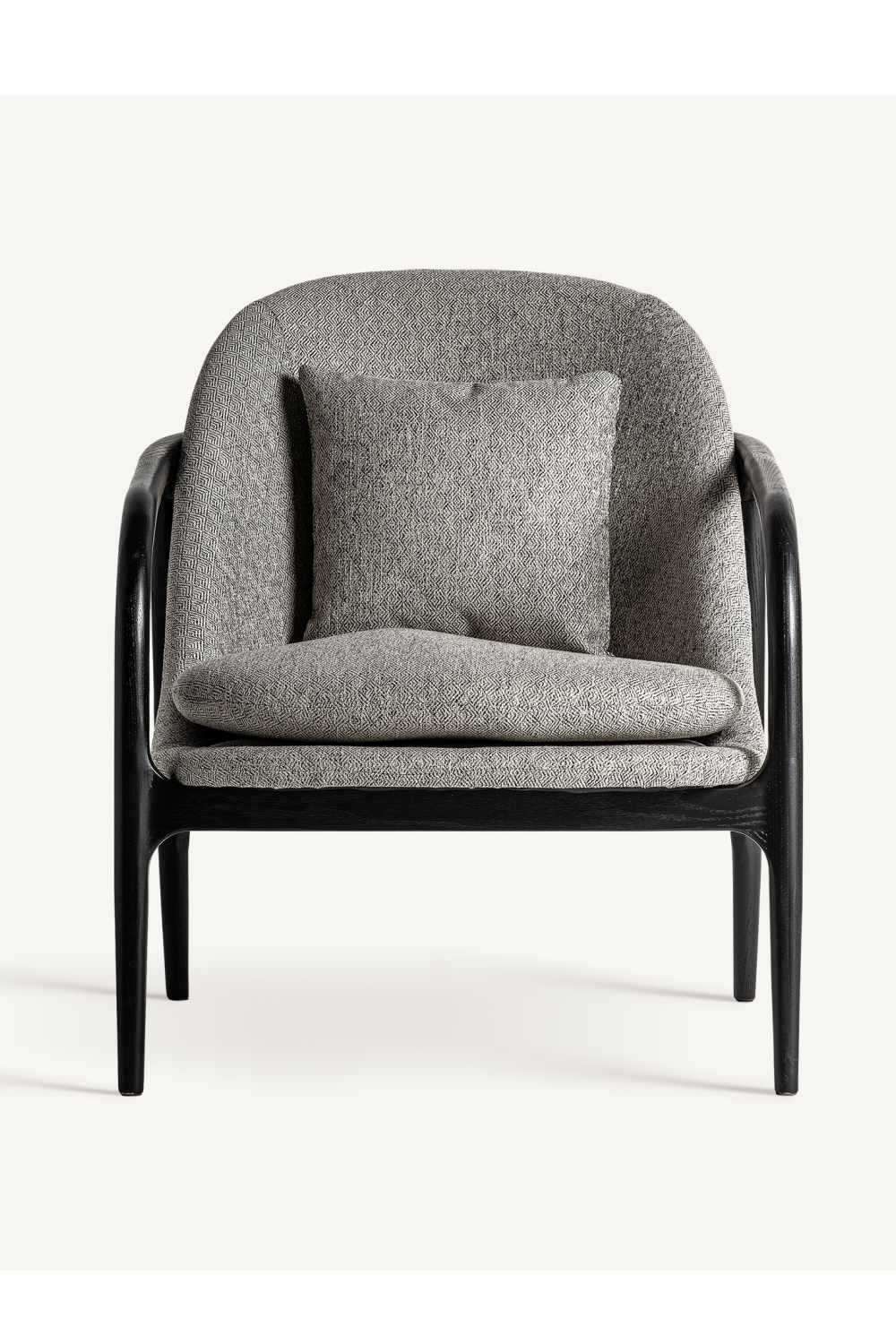 Gray Upholstered Lounge Armchair | Vical Home Thalfang | Oroa.com