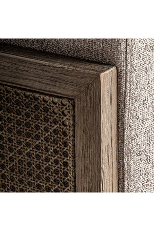 Rattan Curved Padded Armchair | Vical Home Leiwen | Oroa.com