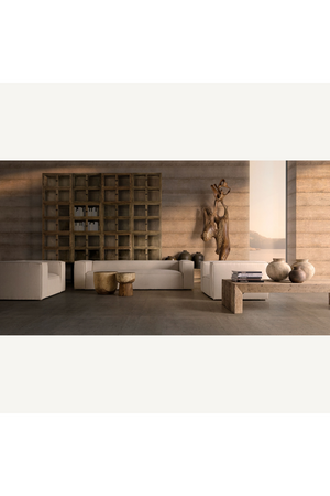 White Linen Angular Armchair | Vical Home Krakau | Oroa.com