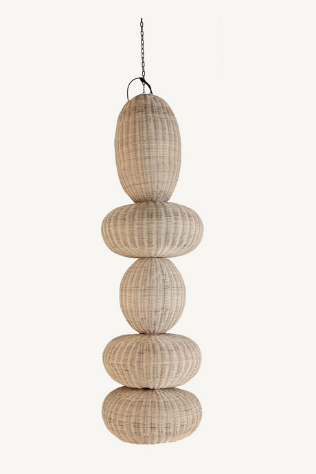  Oval Rattan Hanging Lamp M | Oroa.com