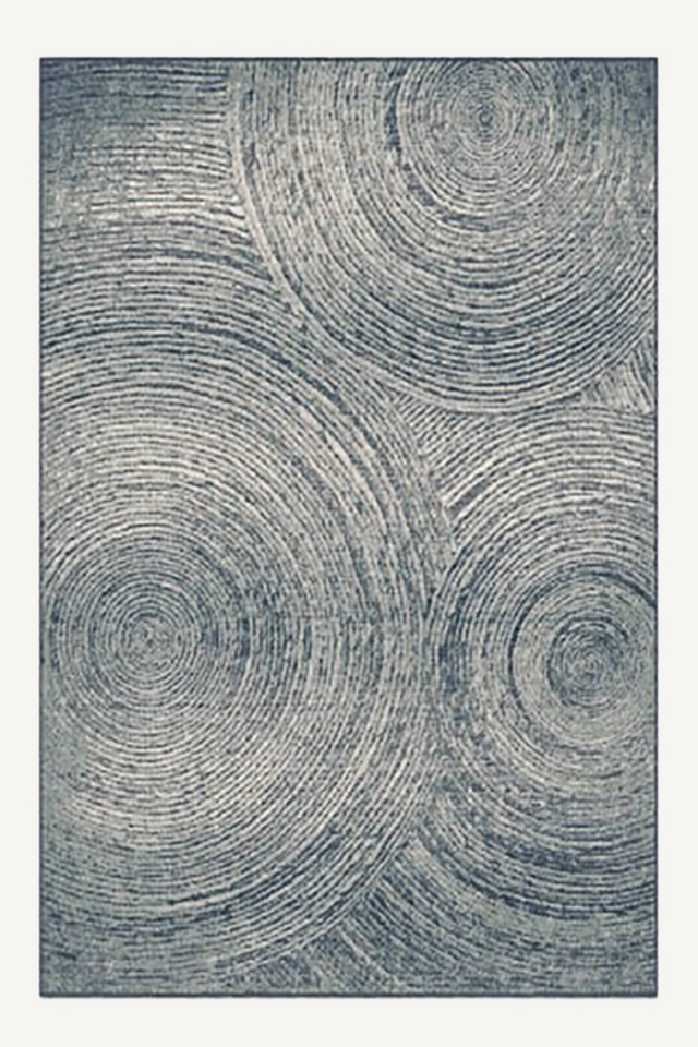 Blue Viscose Area Rug 10' x 6'5" | Vical Home Bakea | Oroa.com