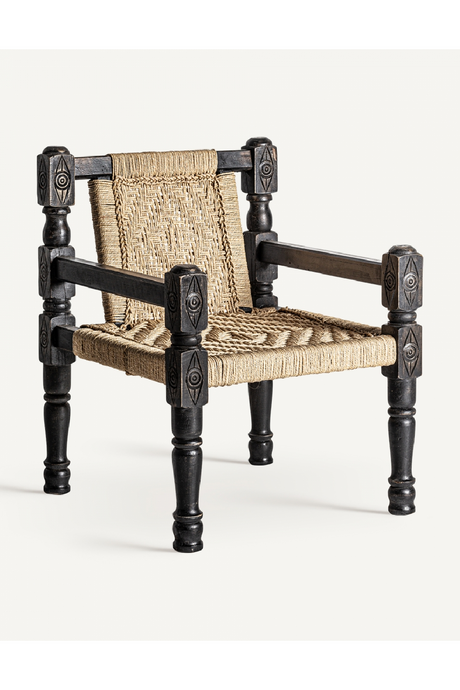 Brown Rope Accent Armchair | Vical Home Backlyn | Oroa.com