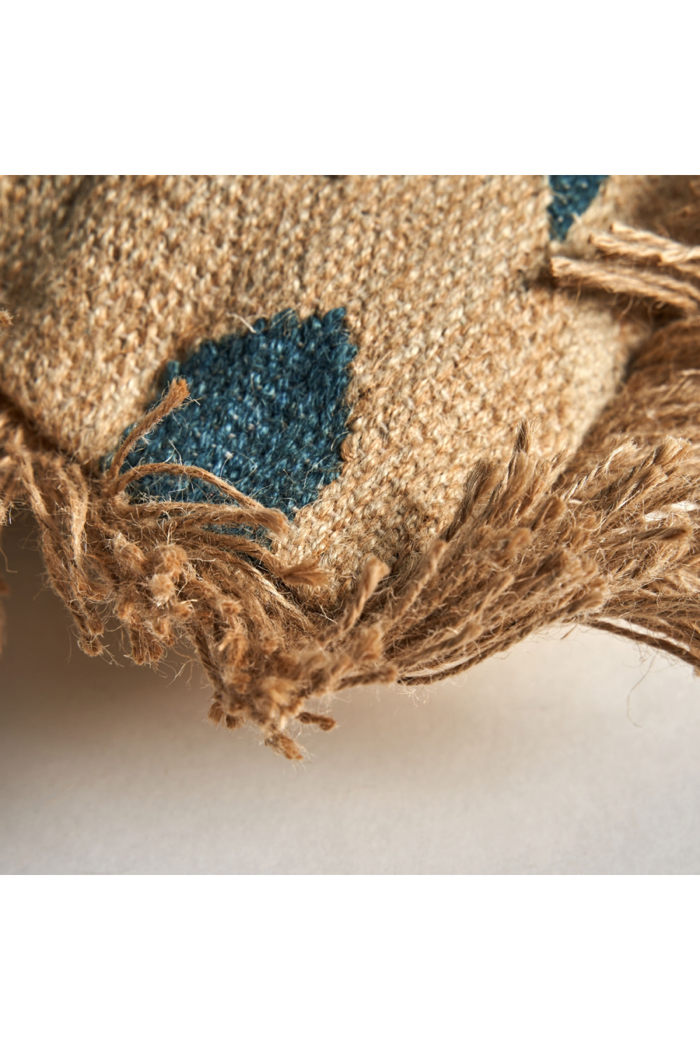 Fringed Jute Kilim Cushion | Vical Home Keith | Oroatrade.com