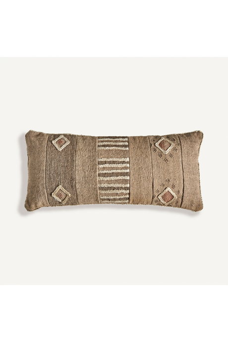 Brown Jute Rectangular Cushion | Vical Home Elgen | Oroa.com