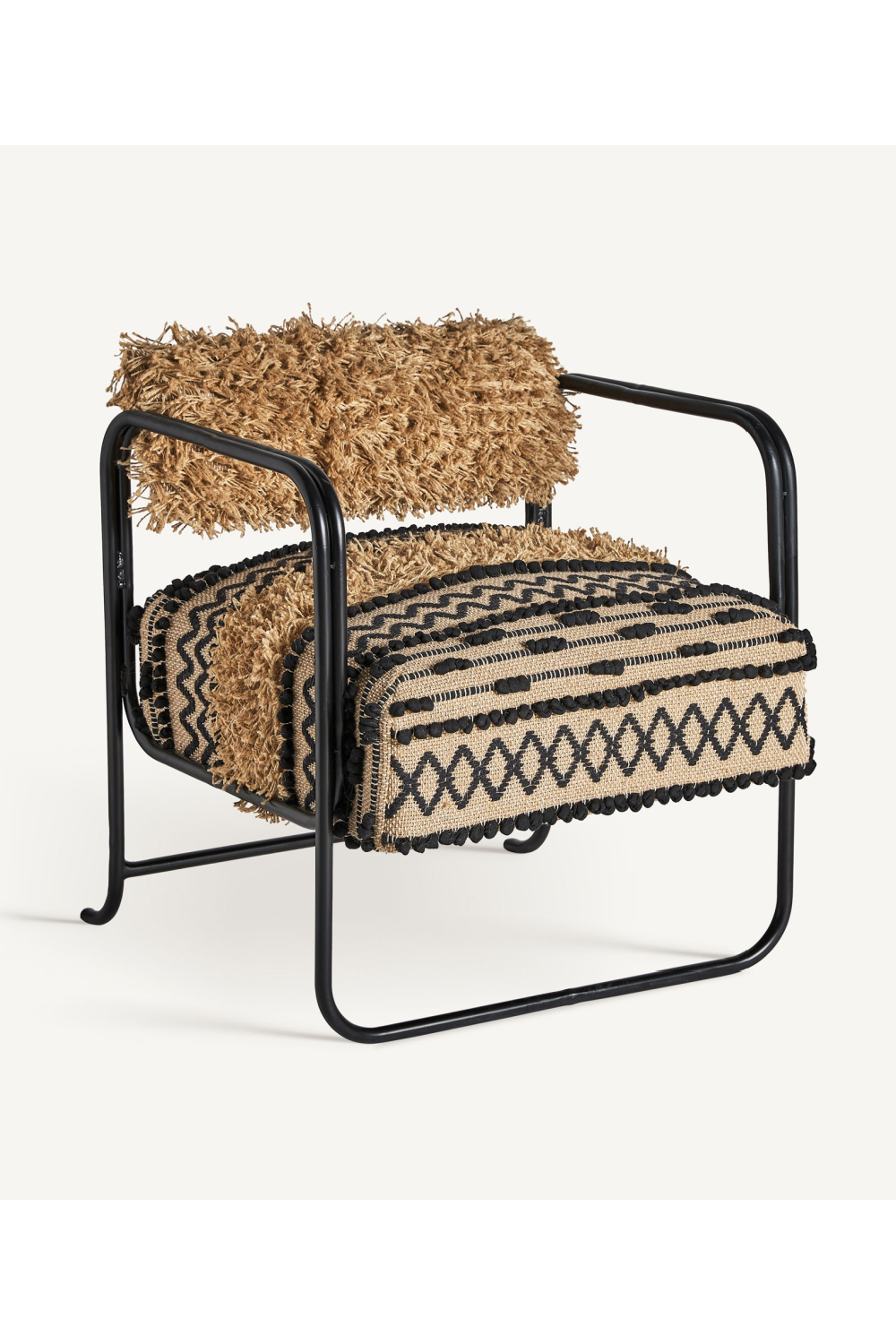 Patterned Jute Accent Armchair | Vical Home Keith | Oroa.com