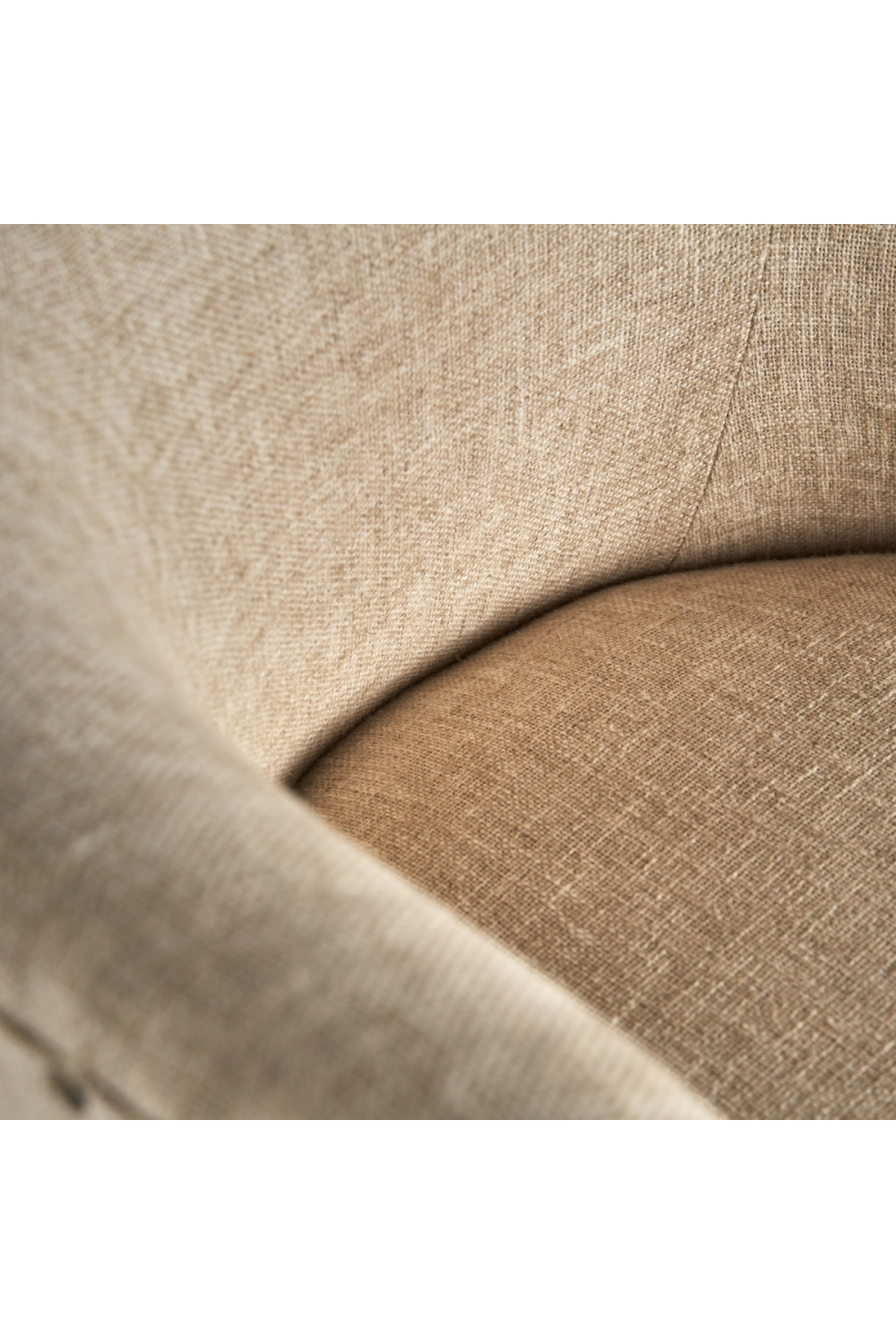   Studded Jute Beige Armchair | Oroa.com