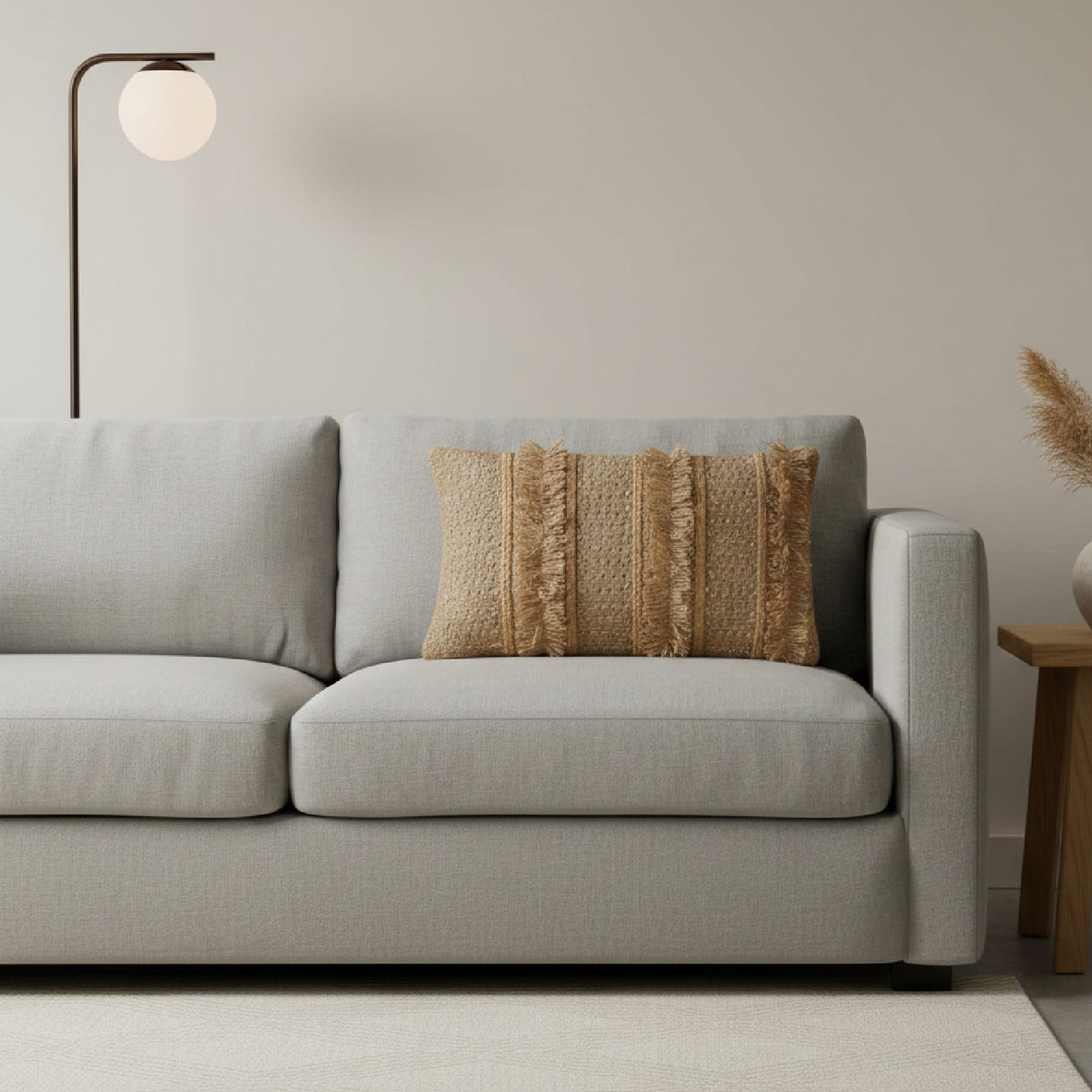   Woven Jute Pillow | Oroa.com