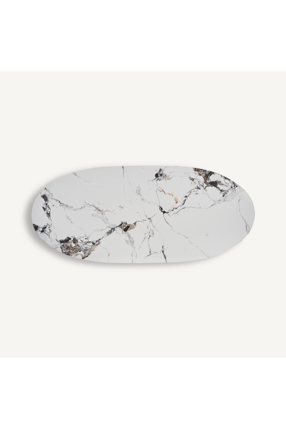 White Oval Marble Dining Table | Vical Home Laggan | Oroa.com