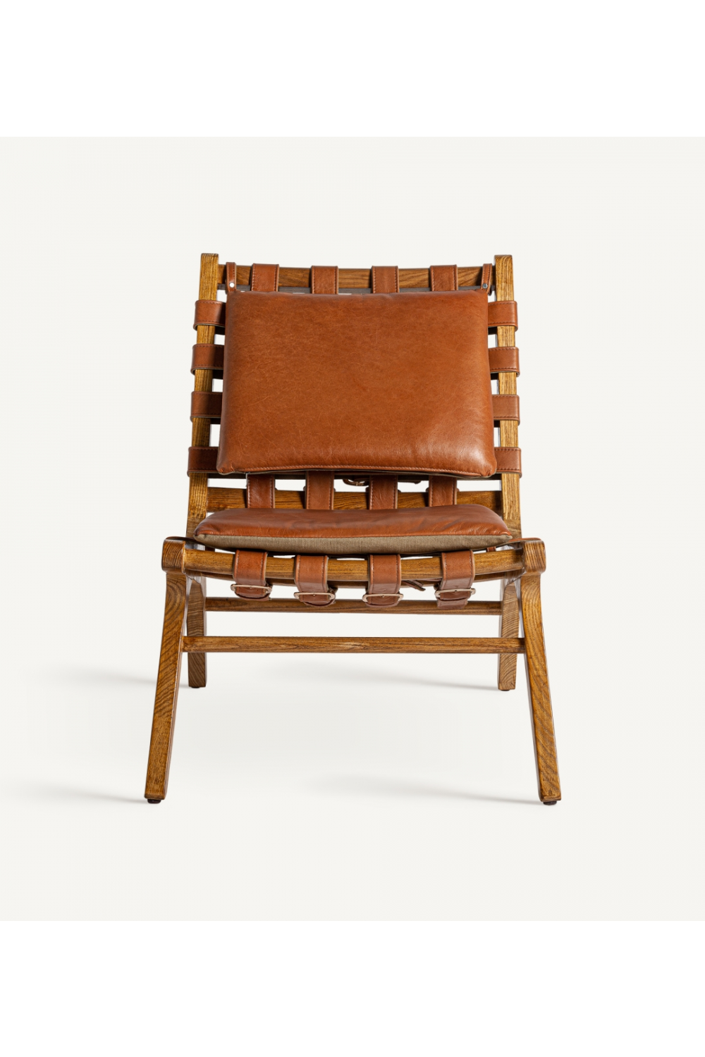 Brown Leather Lounge Chair | Vical Home Alford | Oroa.com