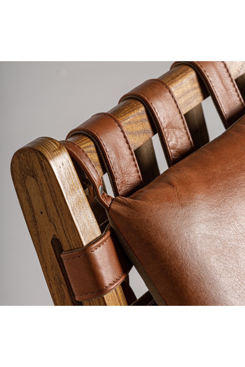 Brown Leather Lounge Chair | Vical Home Alford | Oroa.com