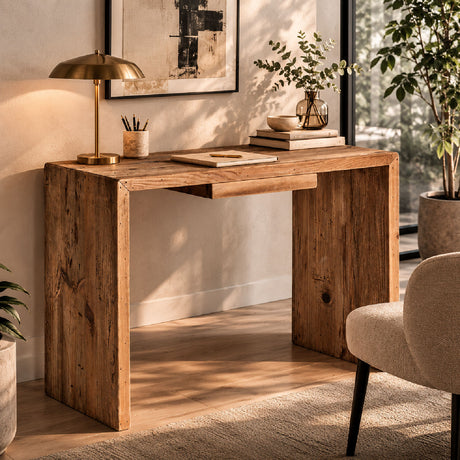   Solid Wood 1-Drawer Desk | Oroa.com