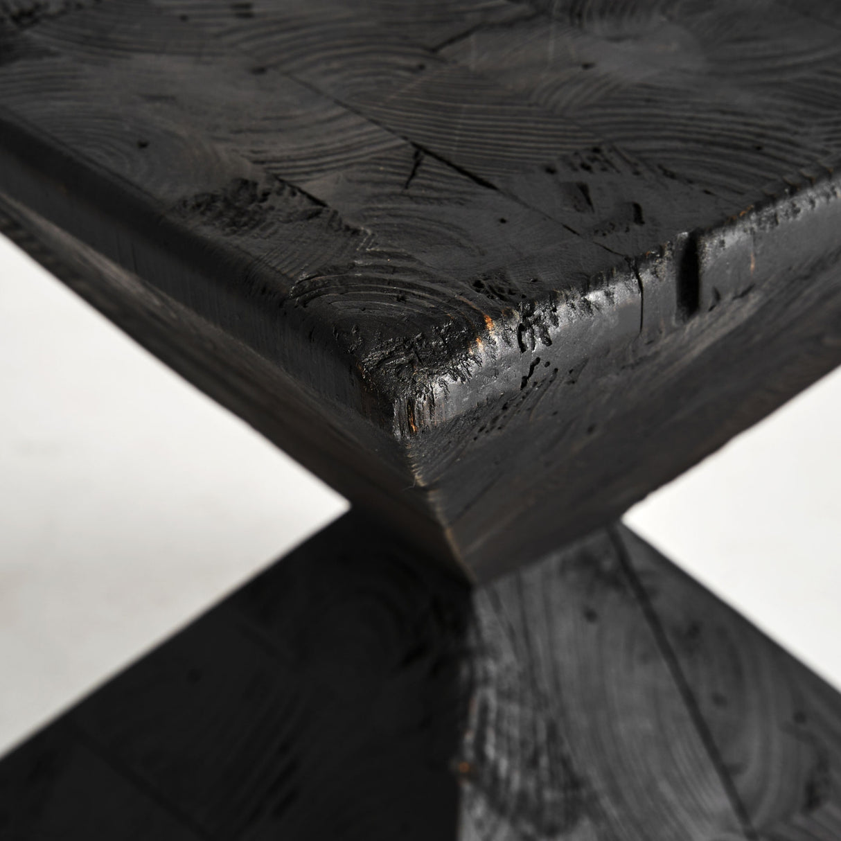   Black Pine Hourglass Side Table | Oroa.com