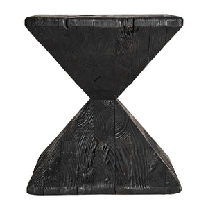   Black Pine Hourglass Side Table | Oroa.com