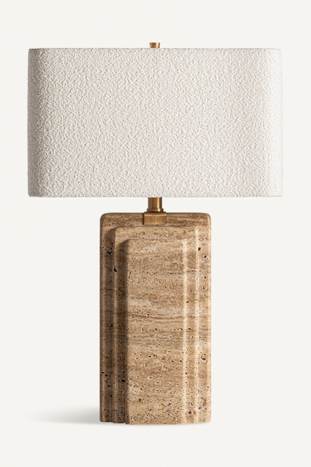Travertine Base Table Lamp | Vical Home | Oroa.com