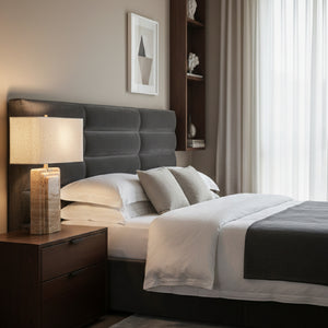 Travertine Base Table Lamp | Vical Home | Oroa.com