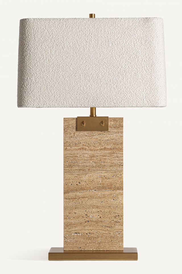 Brown Travertine Table Lamp | Vical Home | Oroa.com