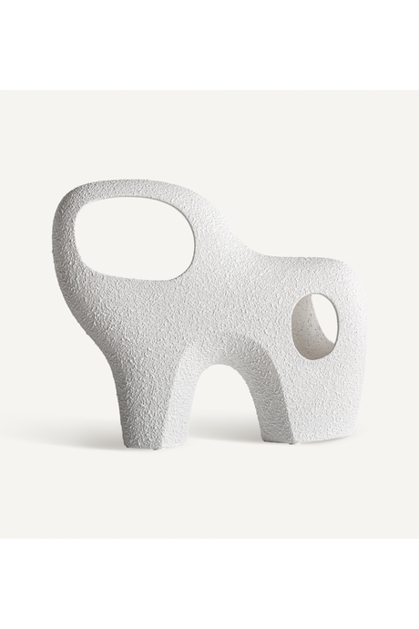 White Ceramic Abstract Decor Figure | Vical Home Gissel | Oroa.com