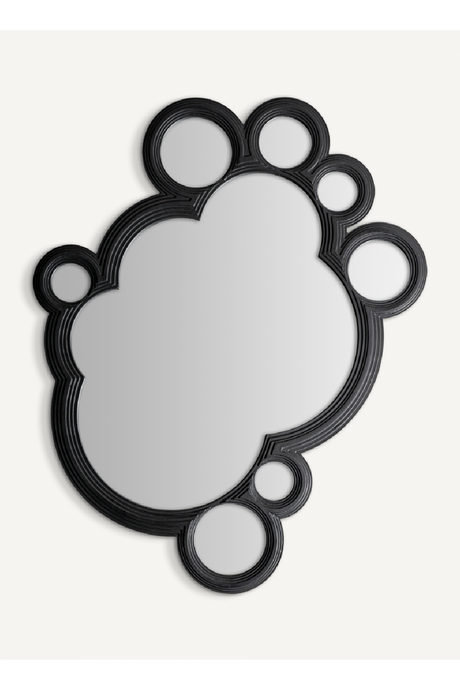   Black Wooden Contemporary Mirror | Oroa.com
