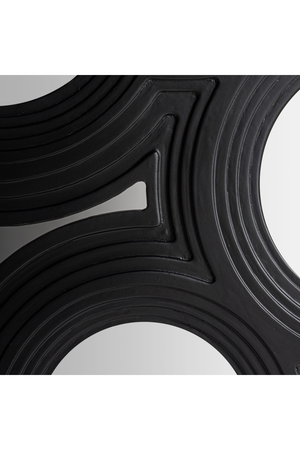   Black Wooden Contemporary Mirror | Oroa.com