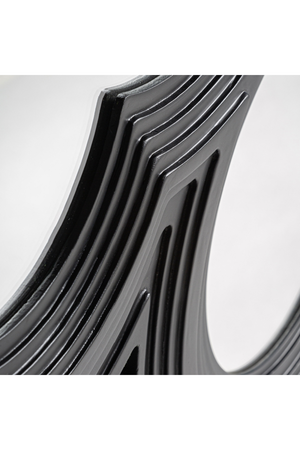   Black Wooden Contemporary Mirror | Oroa.com