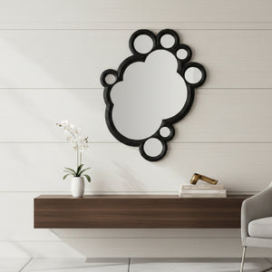   Black Wooden Contemporary Mirror | Oroa.com