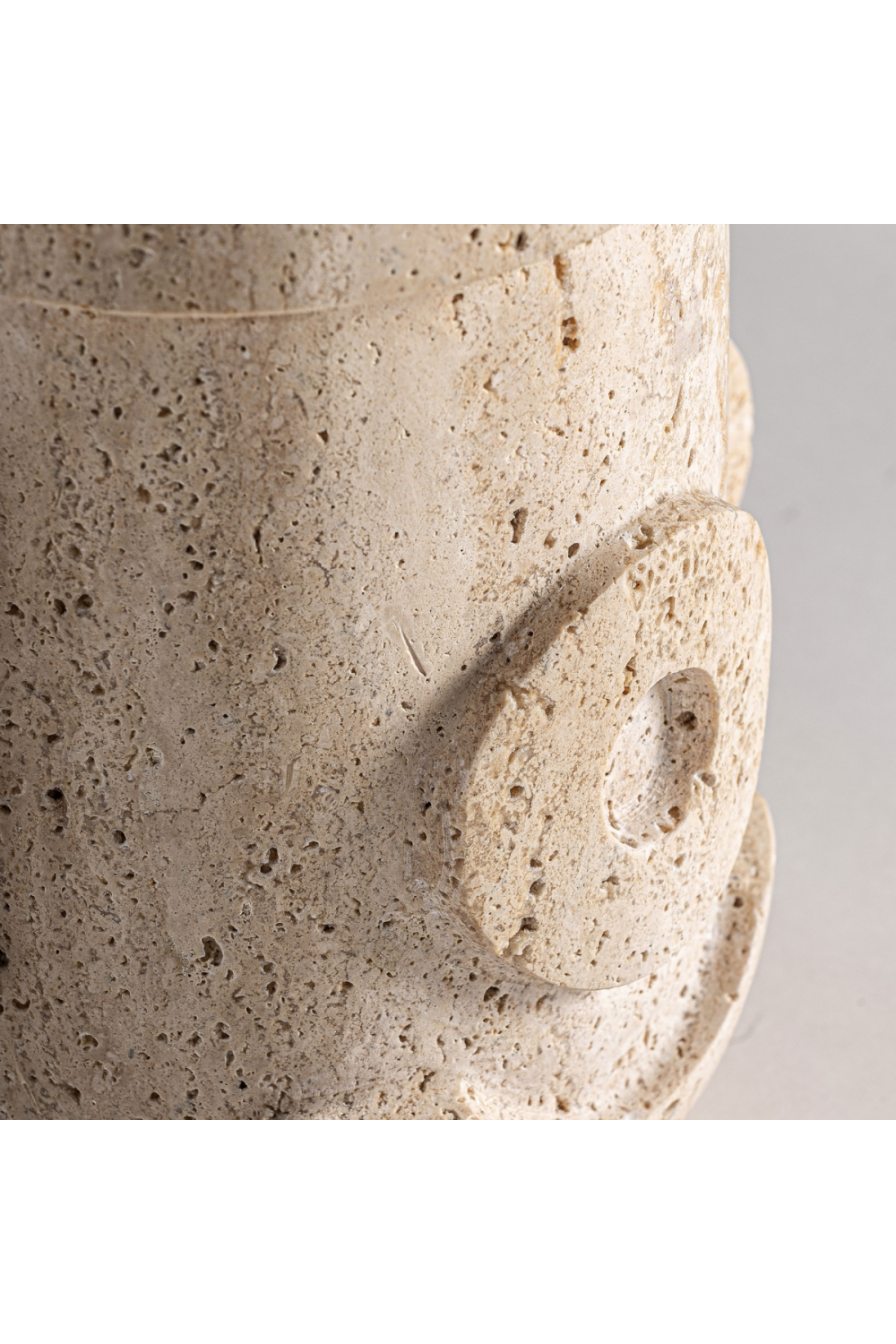 Beige Travertine Vase | Vical Home Asher | Oroa.com