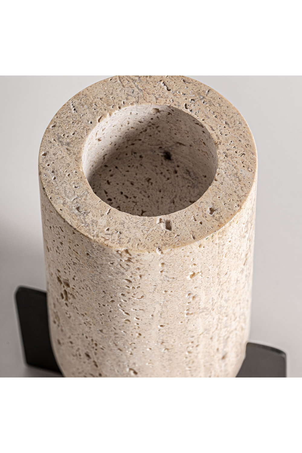 Beige Travertine Candle Holder | Vical Home Asher | Oroa.com