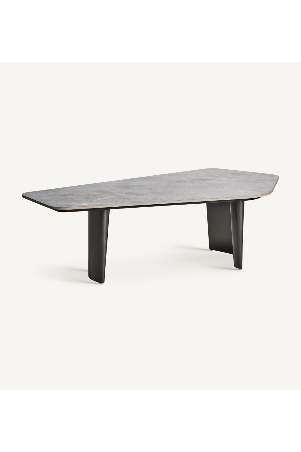 Gray Porcelain Asymmetrical Coffee Table | Vical Home Kalvatn | Oroa.com