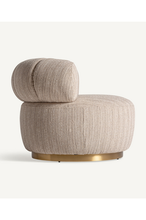 Beige Bouclé Round Armchair | Vical Home Hofsos | Oroa.com