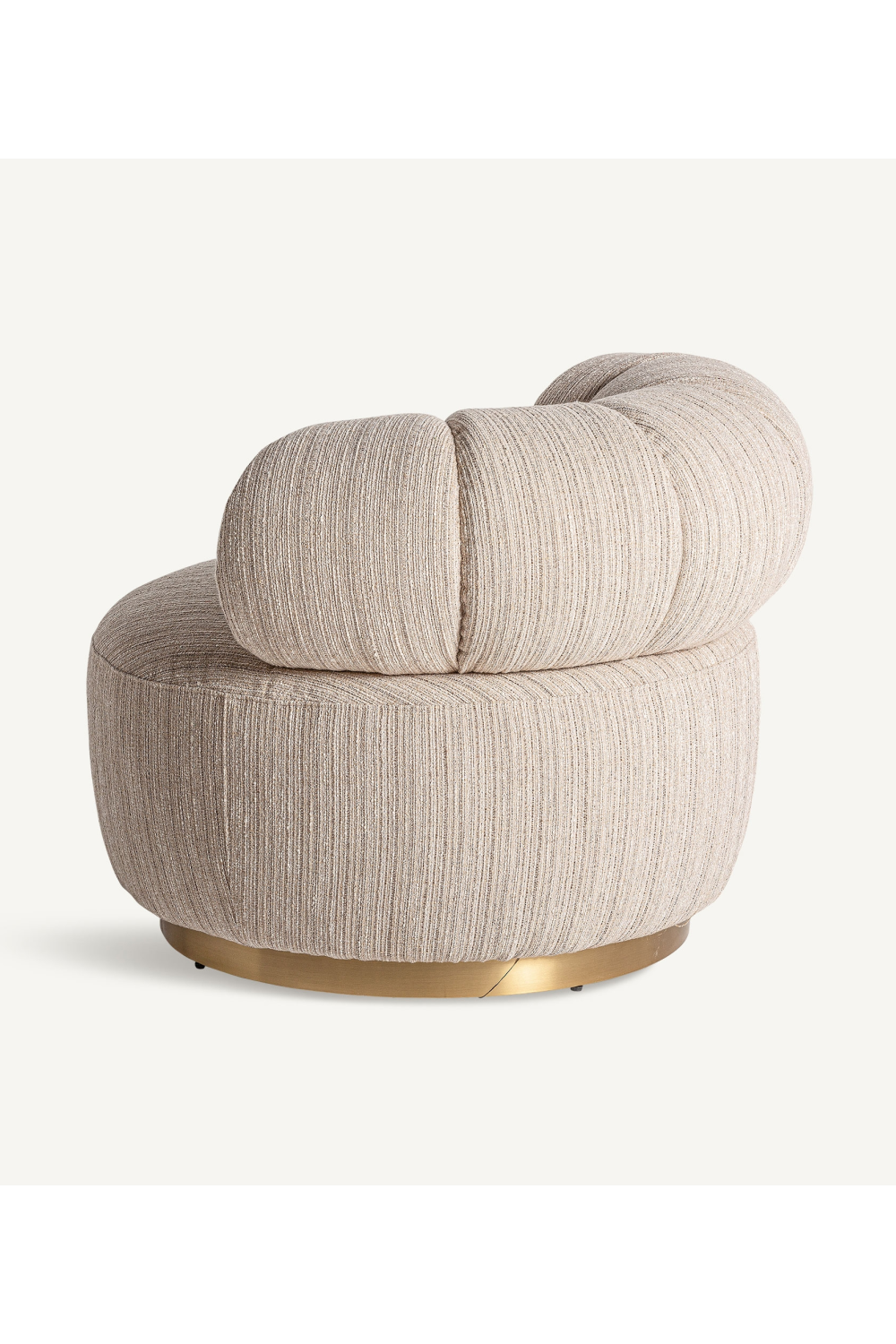 Beige Bouclé Round Armchair | Vical Home Hosfos | Oroa.com