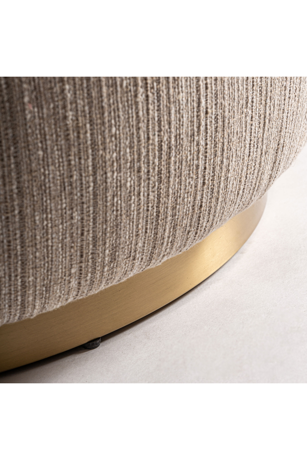 Beige Bouclé Round Armchair | Vical Home Hosfos | Oroa.com