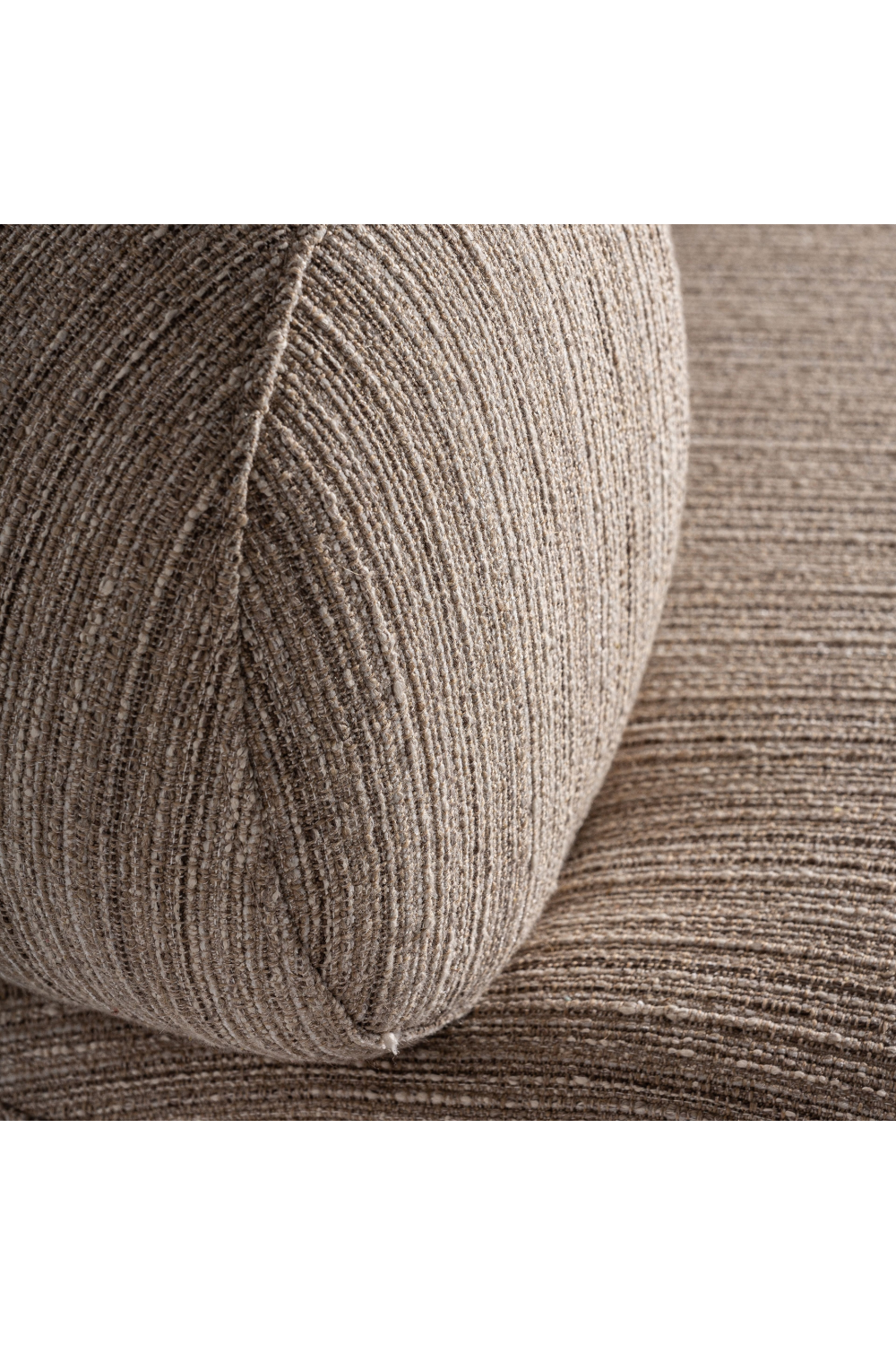 Beige Bouclé Round Armchair | Vical Home Hosfos | Oroa.com