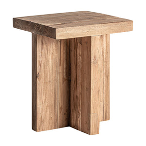 Natural Teak Outdoor Side Table | Vical Home Pure