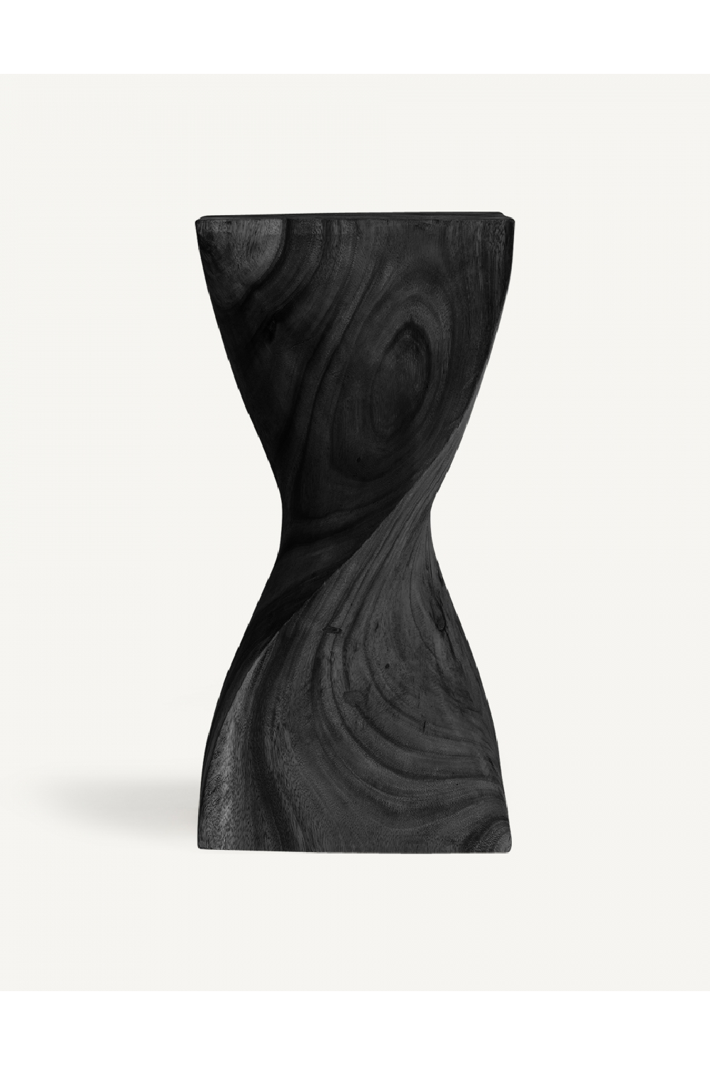 Black Wooden Twisted Side Table | Vical Home Yendi | Oroa.com