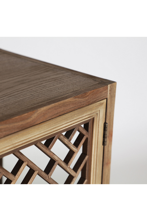 Latticed Elm Modular Display Cabinet | Vical Home Melnik | Oroa.com